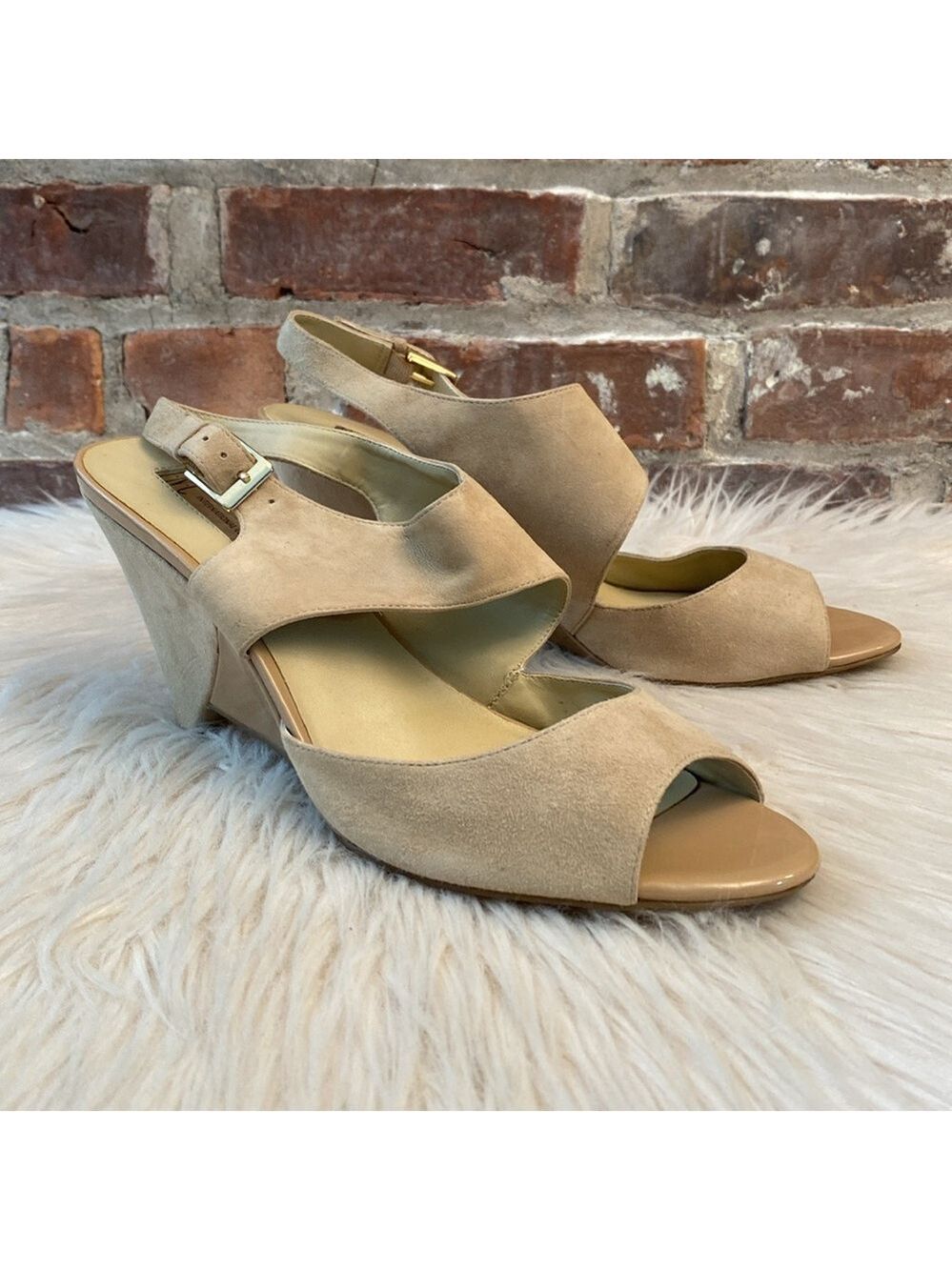 INC Fama Wedge Suede Sandals, Size 11 - Picture 5 of 17